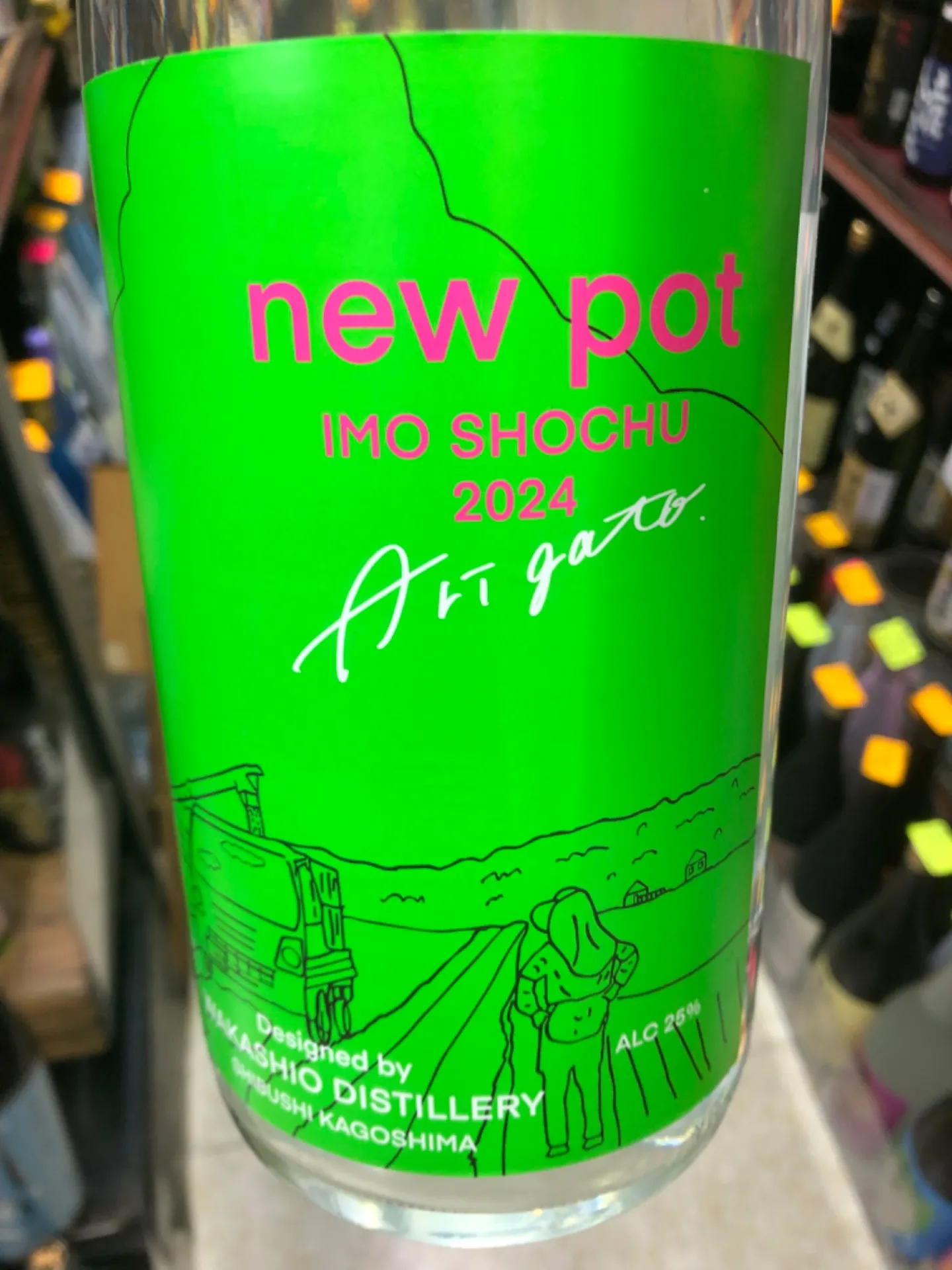 鹿児島県　若潮酒造　new  pot 2024  芋焼酎25度　1800ml