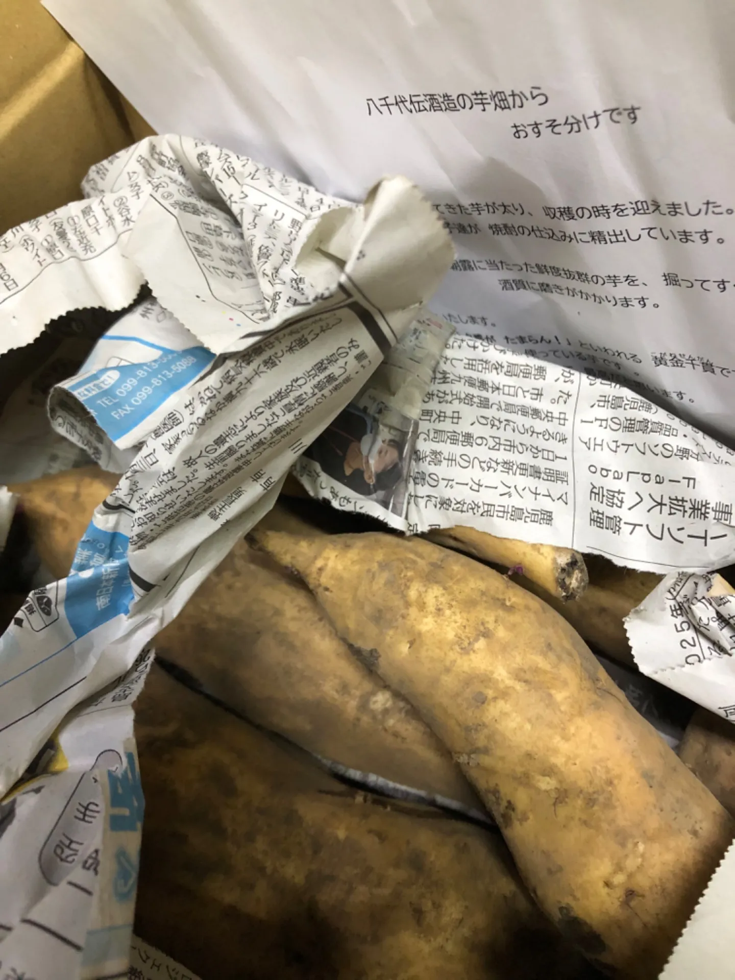 鹿児島から小包が｡｡｡